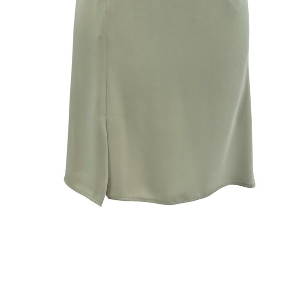Aritiza‎ Babaton Hamptons Mini Dress Short Sleeve Cut Out Sage Green Size 0 - Picture 6 of 14